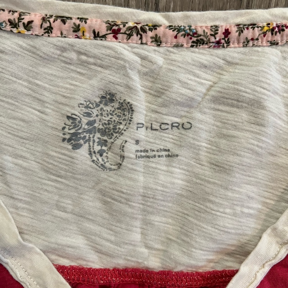 Anthropologie Pilcro Varsity Slub Tee Shirt - Picture 3 of 5